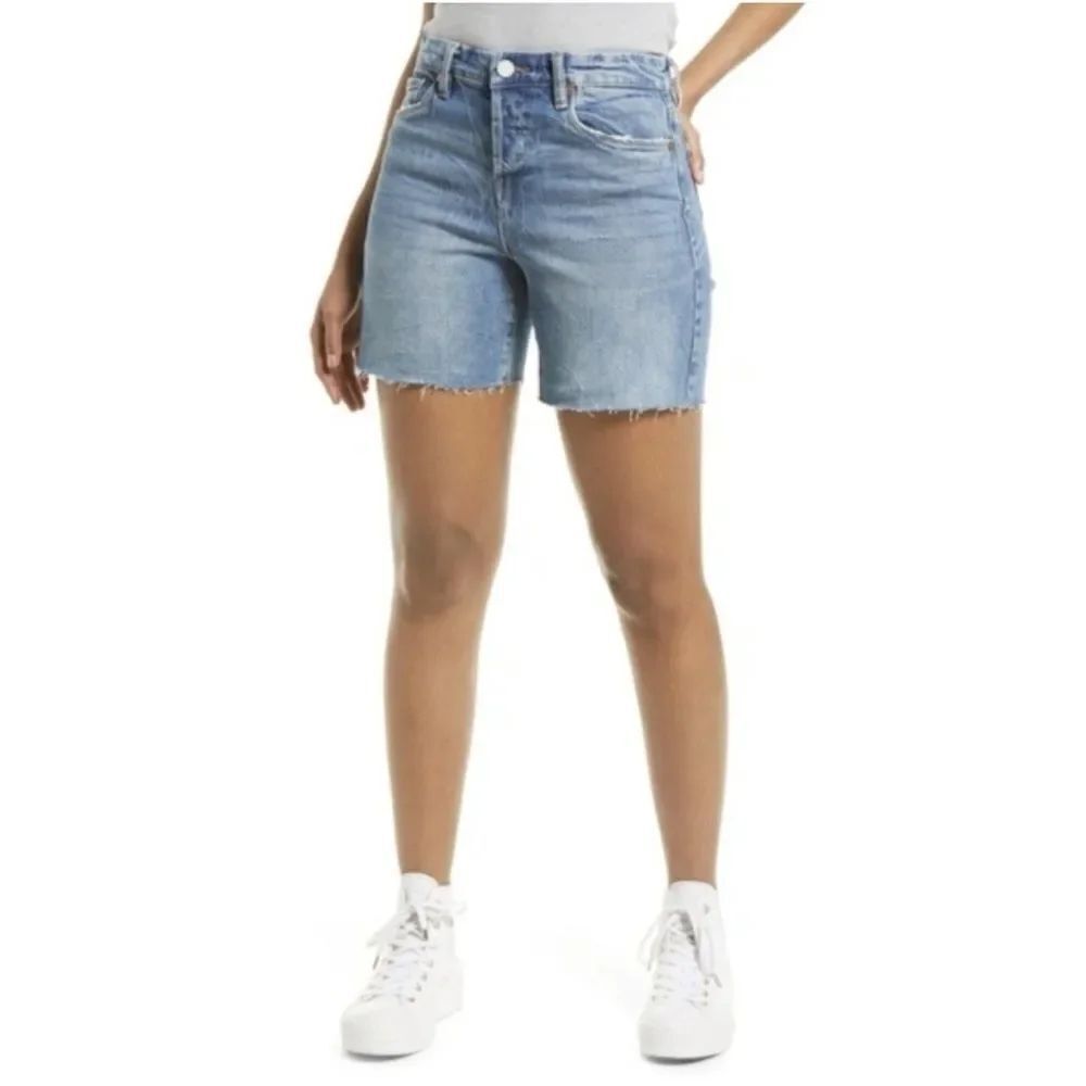 BLANK NYC Women's The Warren High Rise Jean Short Raw Hem Size 30